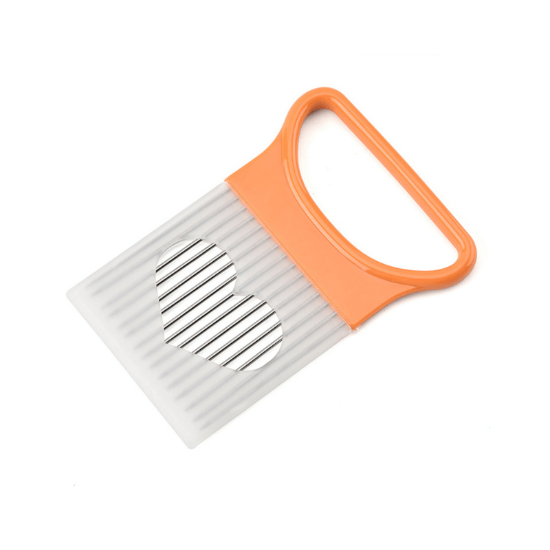 Onion Slicer Stainless Steel Cutter Lemon Holder