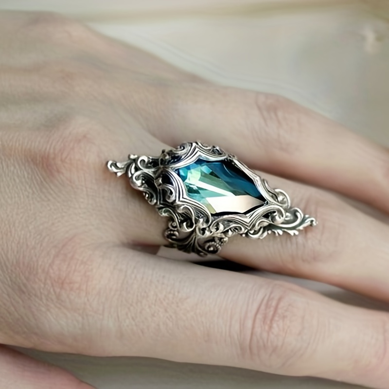 Men's Vintage Aquamarine Ring