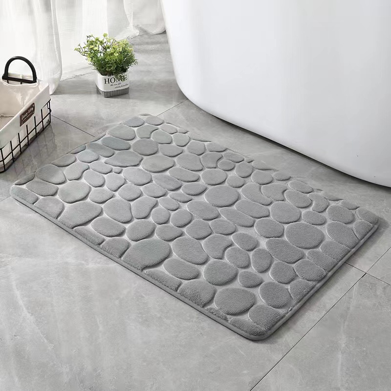 Embossed Zigzag Soft Absorbent Floor Mat, Bathroom Floor Mat, Bathroom Door  Anti-slip Absorbent Floor Mat, Bedroom Door Mat, Carpet, Bathroom Mat, Used  For Home Shower Room Decoration Fall Decor, Bathroom Decorations 