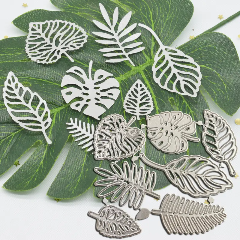 New Design Craft Metal stencil mold Cutting Die leaves set