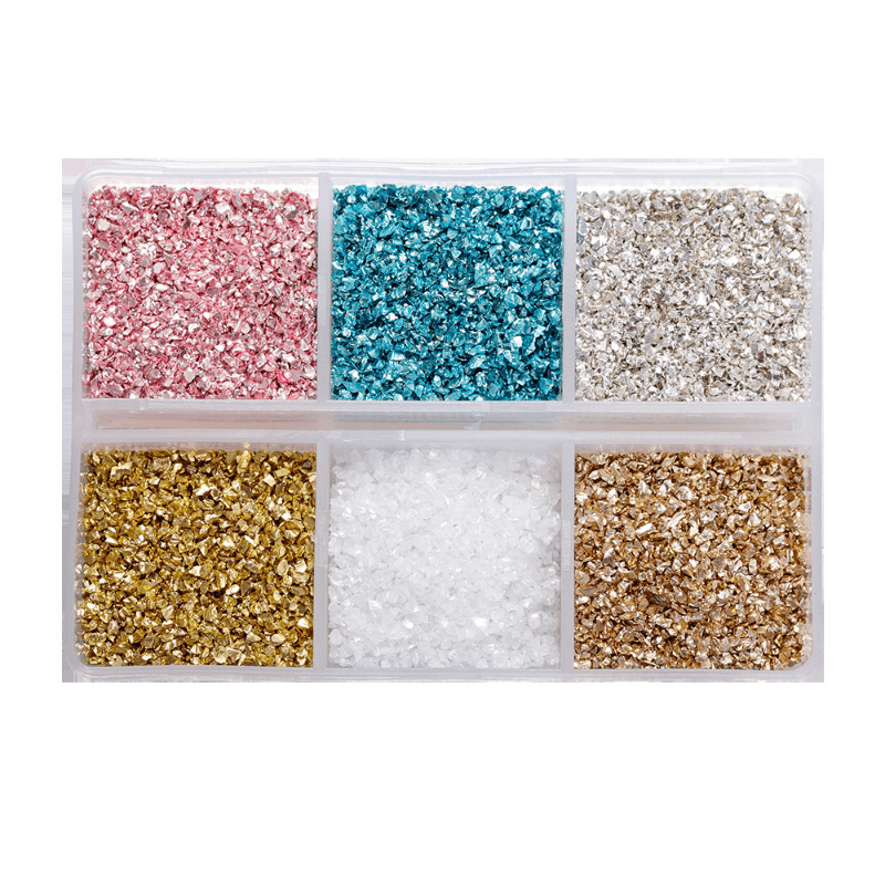 8 mm Multicolor Crushed Glass For Resin Art