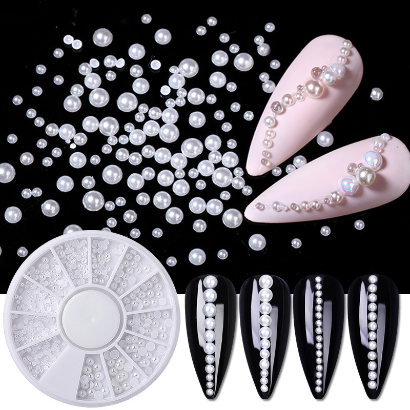 Mixed Color Nail Rhinestoneglitter Flat Back Crystal Gems - Temu