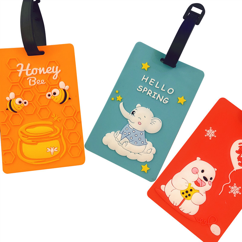 Pvc Luggage Name Tag Silicone Material Trolley Case Boarding