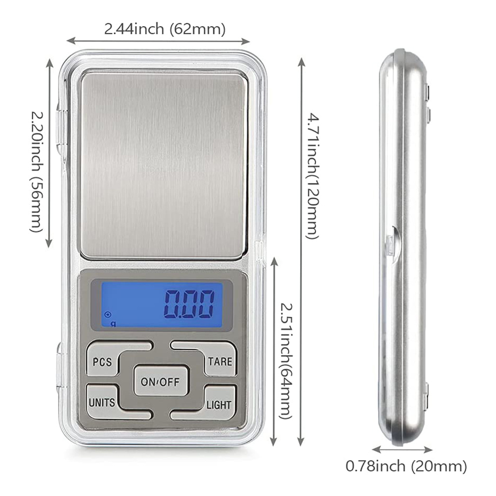 Digital Pocket Scale, Capacity High Precision Balance ,Mini