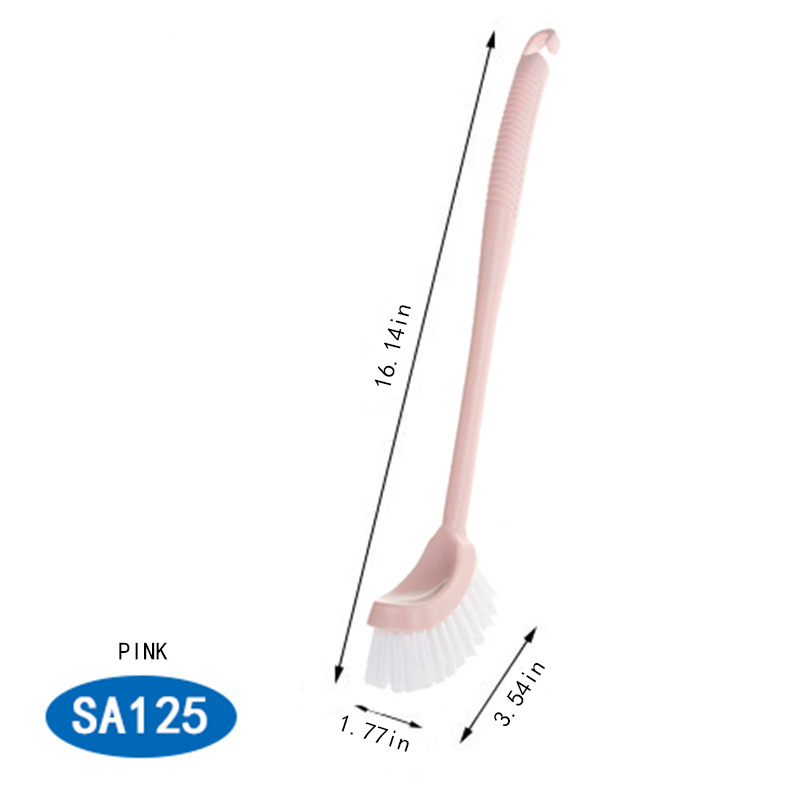 1pc Long Handle Toilet Brush Cleaning Toilet Brush Set Bathroom Wipe Floor Tiled Bathtub Toilet ...