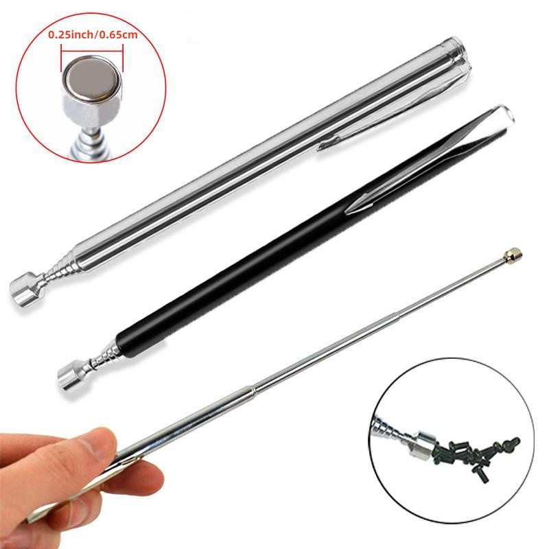 1pc Portable Telescopic Magnetic Magnet Pen Handy Tool Capacity For Picking  Up Nut Bolt Extendable Pickup Rod Stick