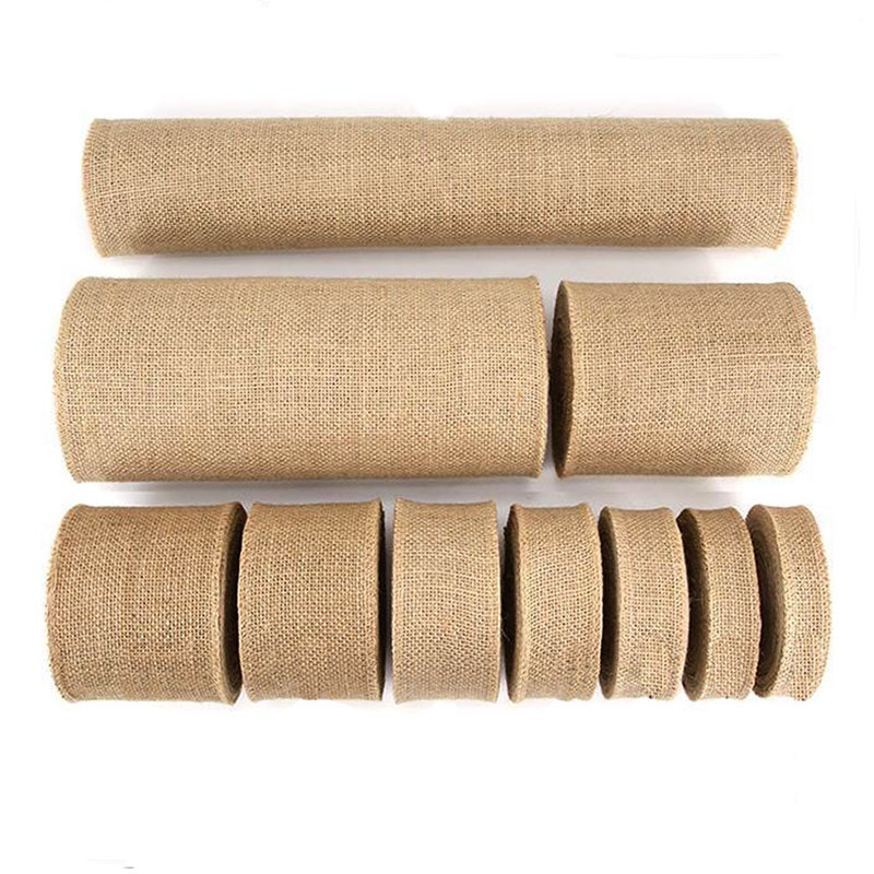 

1 Roll 2 Meters Natural Jute Ribbon Burlap Gift Wrapping Wedding Jute Fabric Crafts Sewing Diy Handwork Trim Home Decor