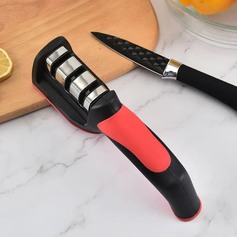 New Three-section Quick Tungsten Steel Knife Sharpening Stick, Kitchen  Multifunctional Knife Sharpening Tool, Household Kitchen Knife Sharpener -  Temu