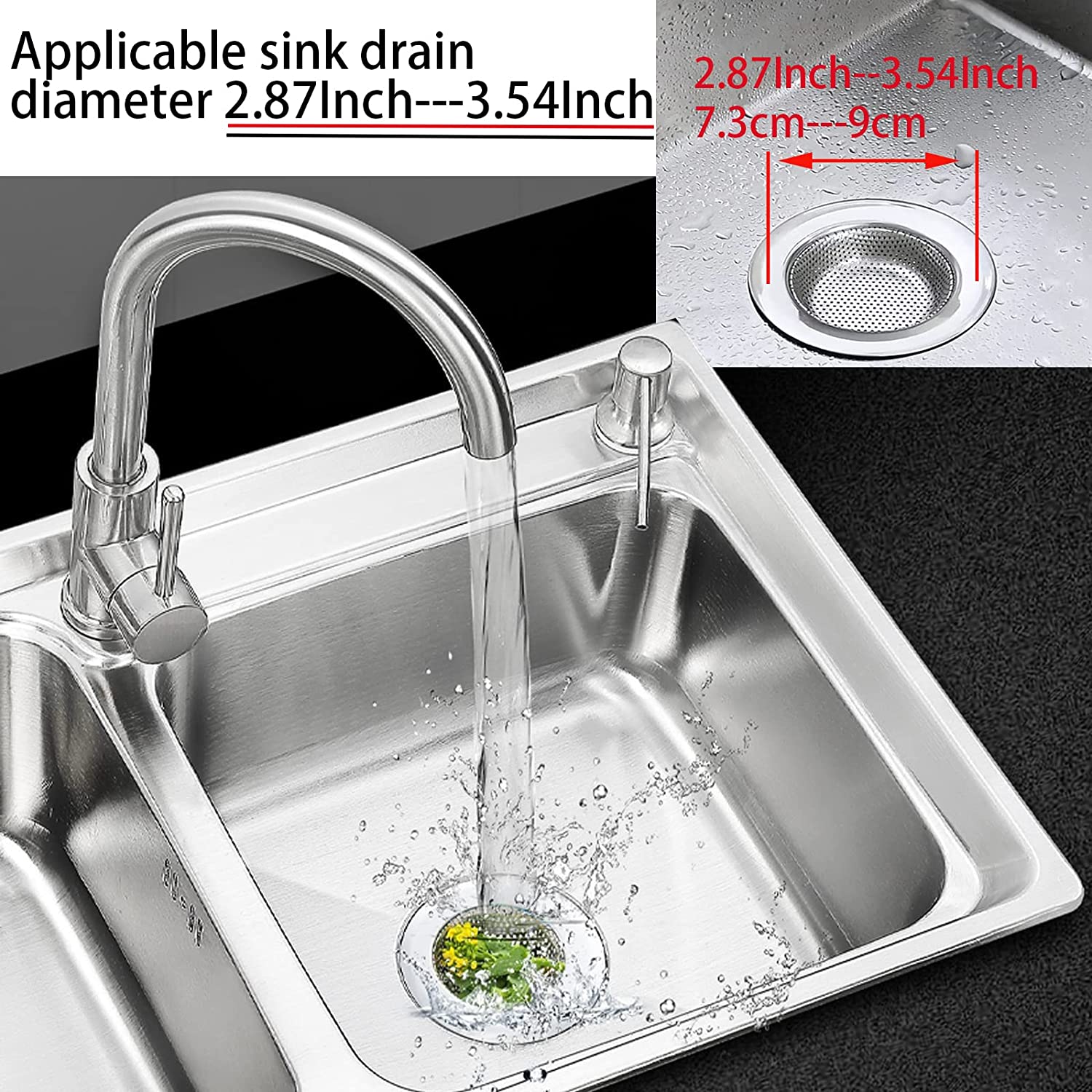 2pcs Set Kitchen Sink Stopper Stainless Steel Sink Strainer - Temu