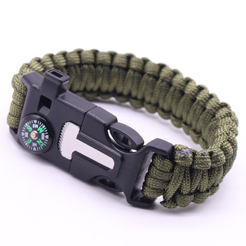 Tactical Multifunctional Waterproof Bracelet With Compass - Temu