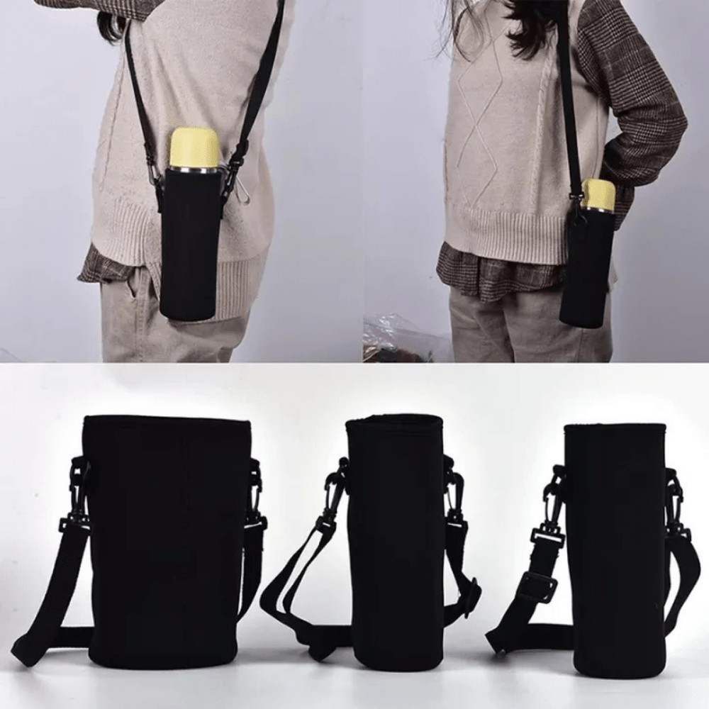 Water Bottle Cover Useful Portable Insulat Bag With Strap Water