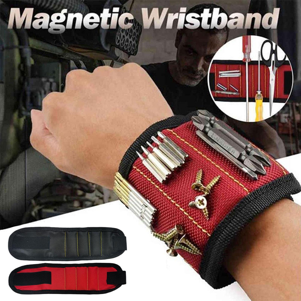 Powerful Magnetic Wristband Wristband Magnet Electrician Tool Kit for Screw  Nail Nut Bolt Drill Bit Portable Repair Tool Belt