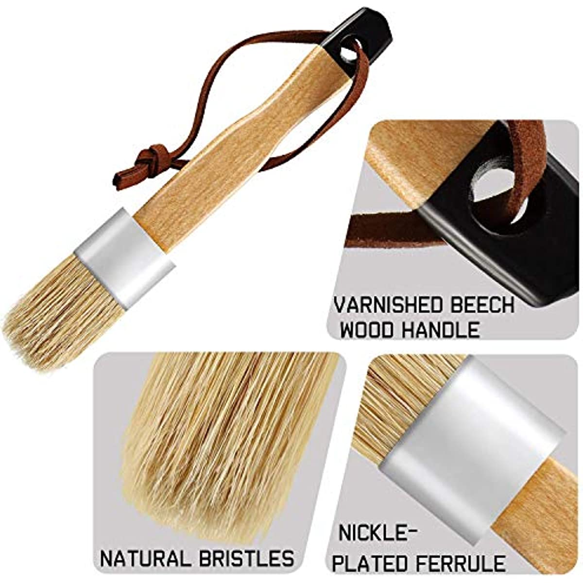 Wax And Chalk Paint Brush Wax Brushes And Chalk Paint For - Temu