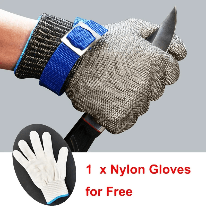 4 Pairs Cut Resistant Gloves Food Grade Level 5 Hand Protection
