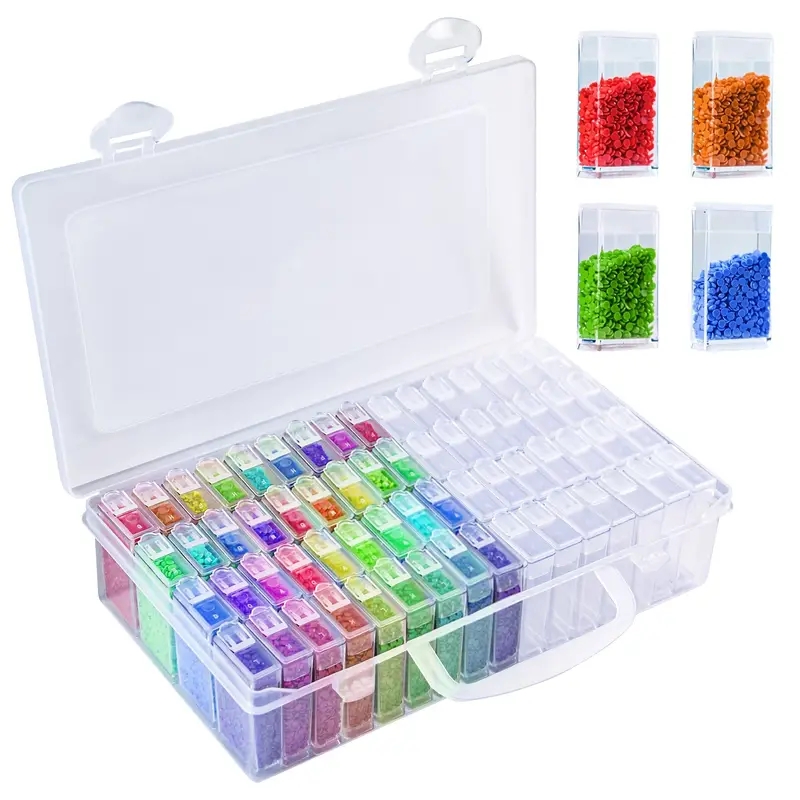 Diamond Painting Storage Containers, Diamond Painting Accessories with  Tools for Diamond Art Organizer Craft Jewelry Beads Storage Box 