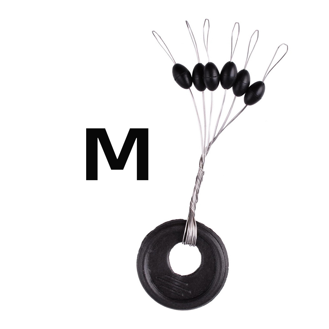 Black Rubber Oval Stopper Fishing Bobber Float S Sizes Easy - Temu