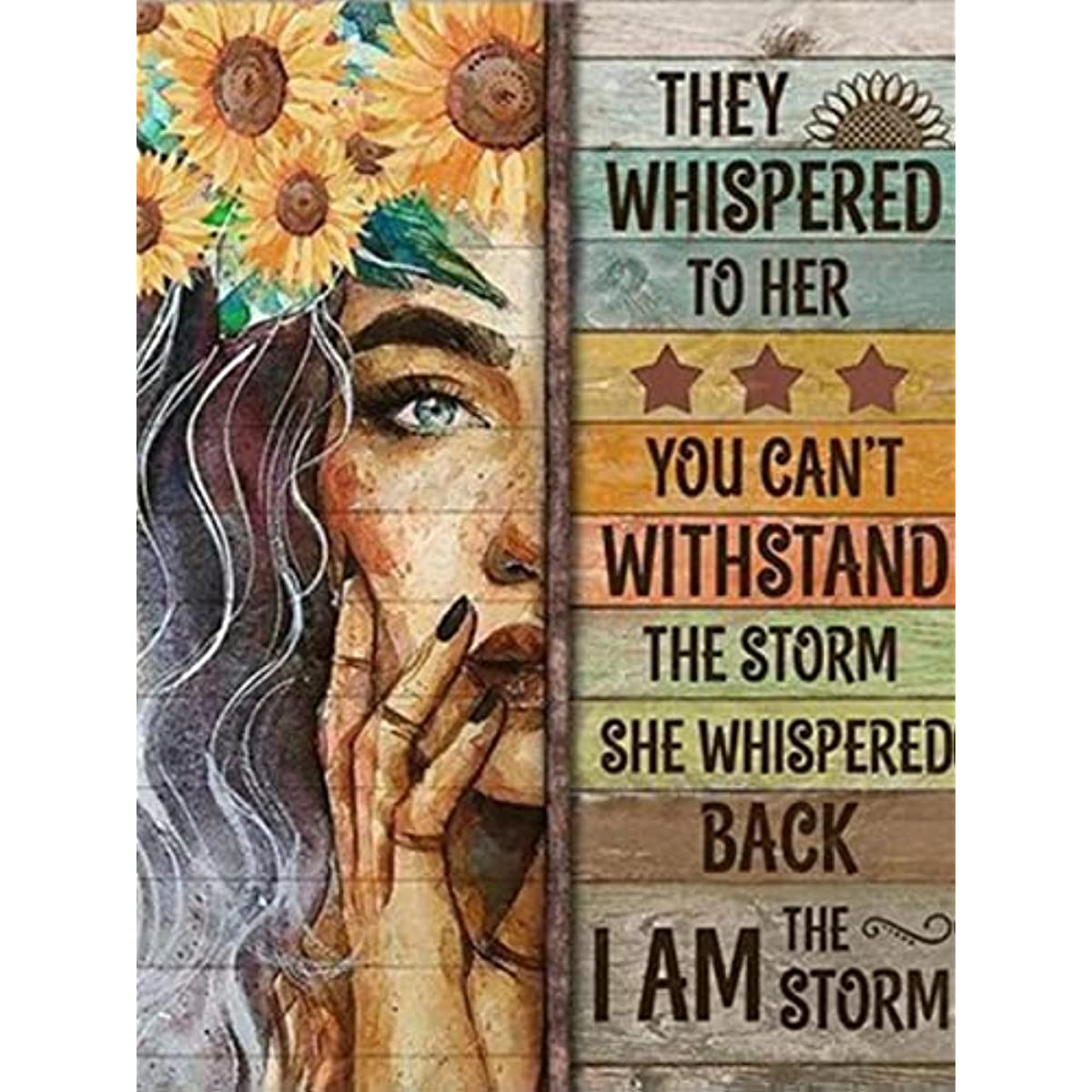 1 Set 5D DIY Diamond Painting Kits For Adults Kids Beginner, Inspirational Full Drill Artificial Diamond Painting Kits, Wall Decor, Home Decor, 11.8x15.8inch