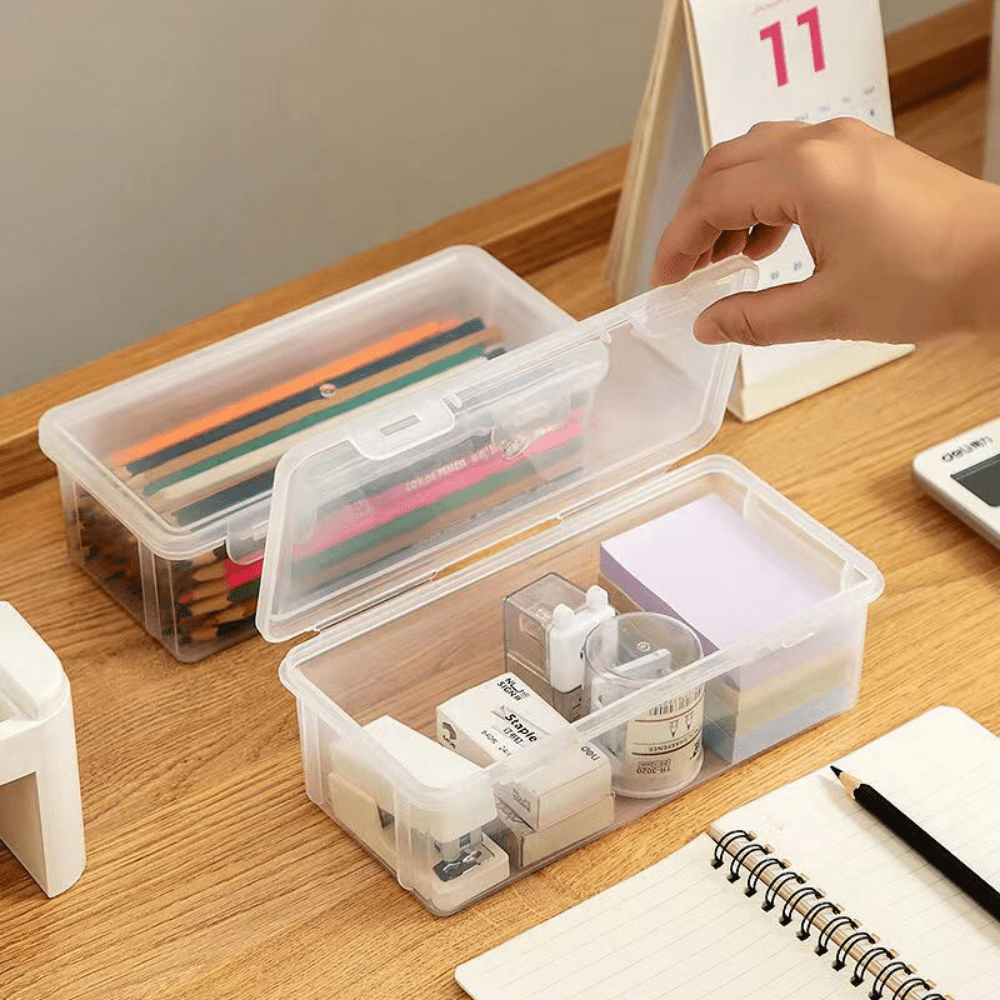 Small Plastic Hobby Art Craft Supply Organizer Storage Box with Snap-T –  Loomini