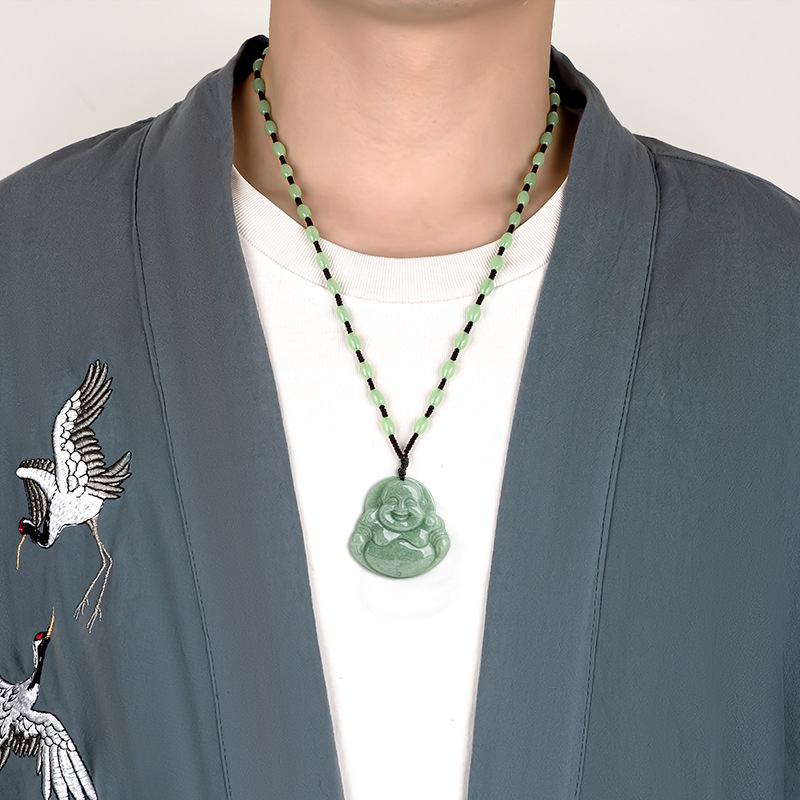 Emerald on sale buddha necklace