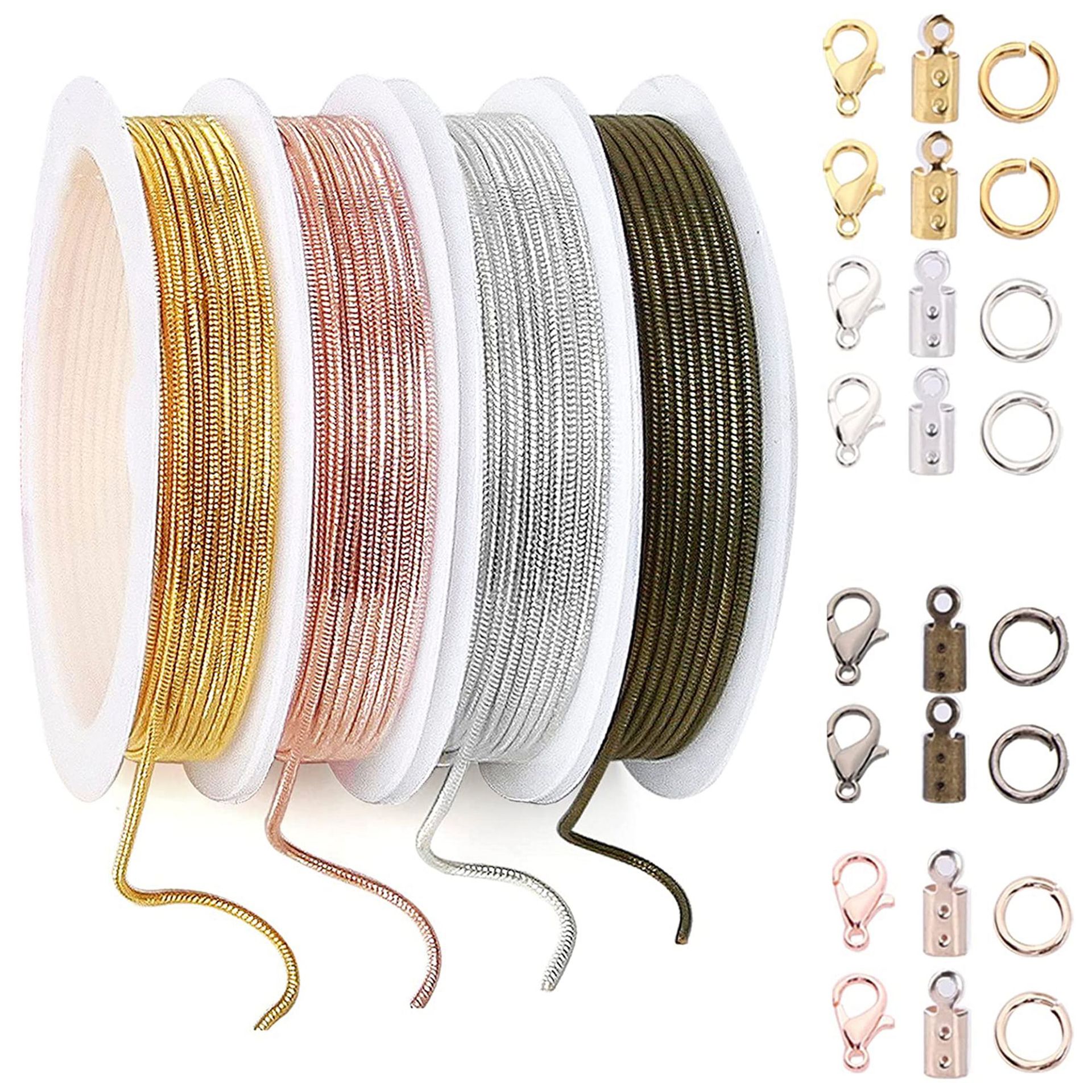 Snake Bone Chain Copper Plating 4 Colors 12 Meters Set