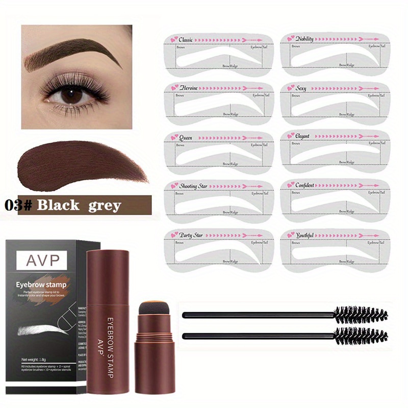 Eyebrow Styling Kits Waterproof Long Lasting Eyebrow Stamp Temu