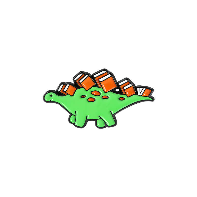 Dino Enamel Lapel Pin Backpack Clothing Hat Brooch Jewelry