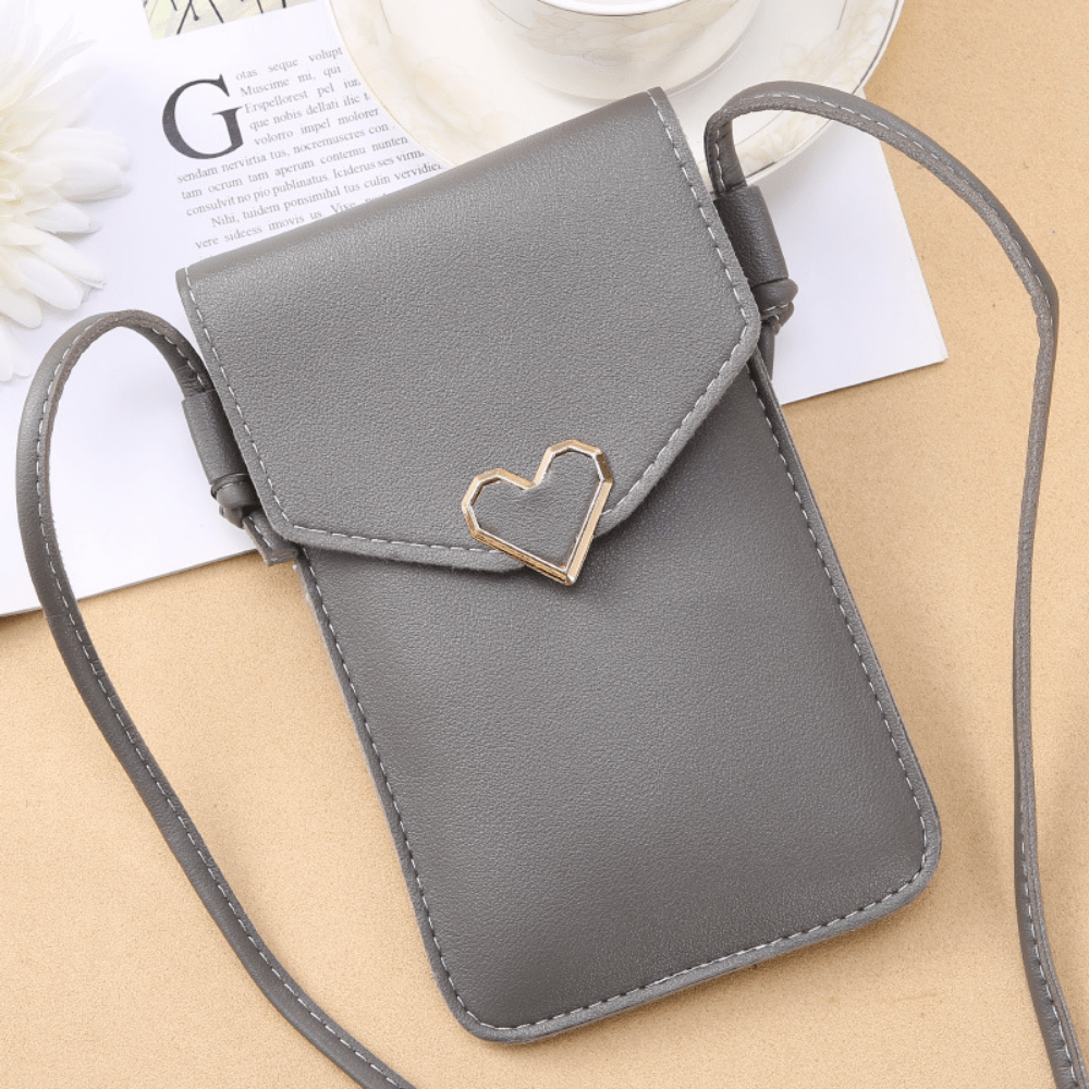 Cartera Teléfono Decoración Corazón Bolso Teléfono Pantalla - Temu