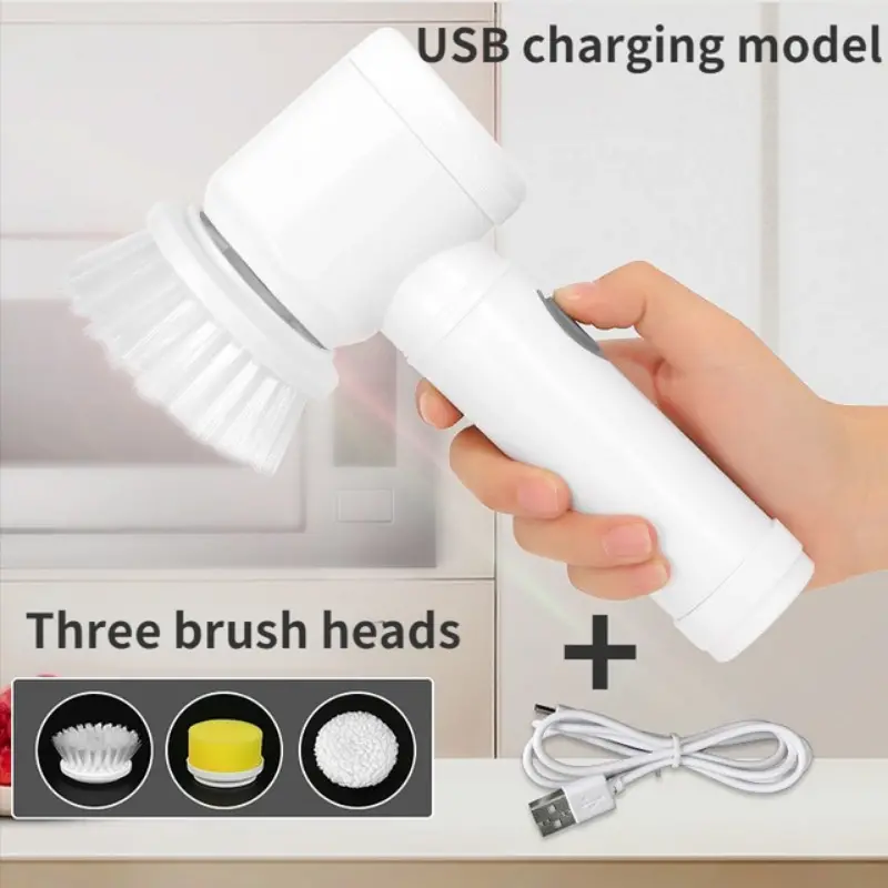 Wireless Electric Cleaning Brush Usb Rechargeable Housework - Temu