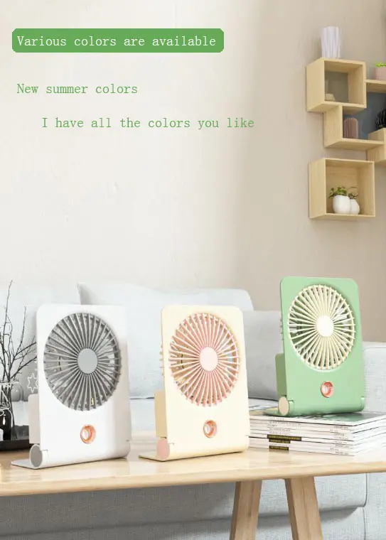 1pc quiet and windy desk fan ultra thin wall mounted spray cooling fan usb rechargeable mini fan for student dormitory office home summer  details 0