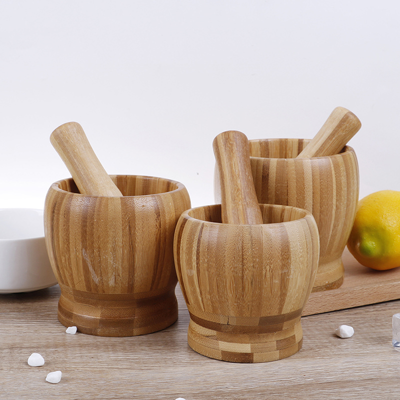 Kitchen Mortar Pestle, Wood Mortar Pestle, Grinding Mortar