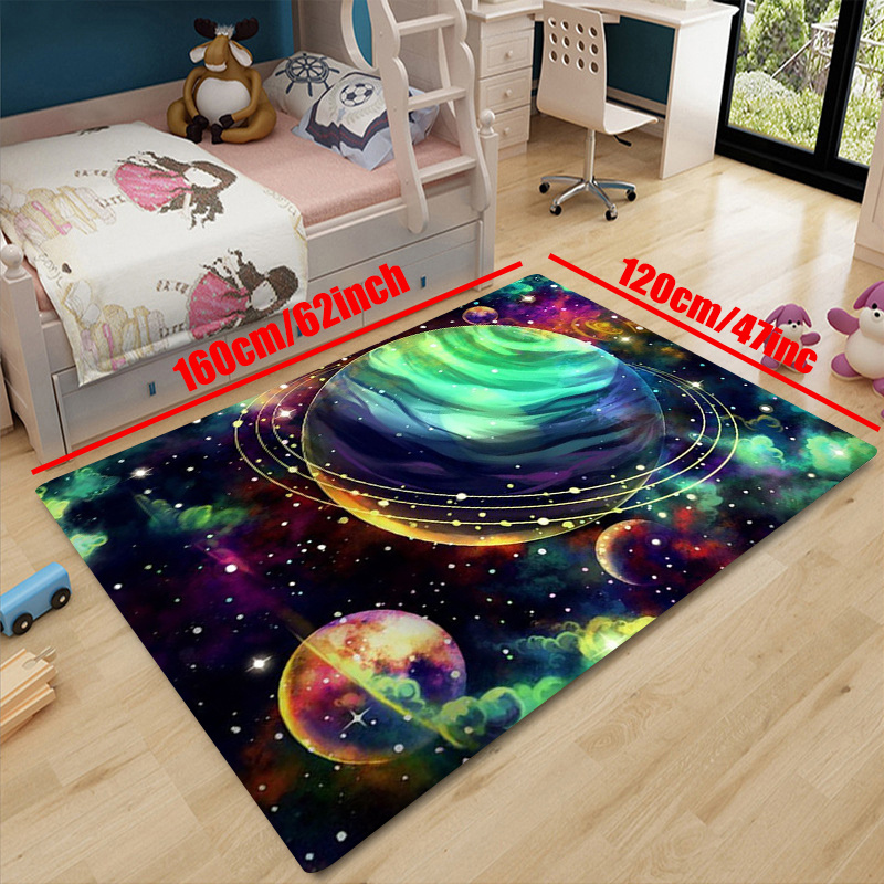 1pc 3d Cosmic Planets Teppich Mode Bodenmatte Bereich - Temu Austria