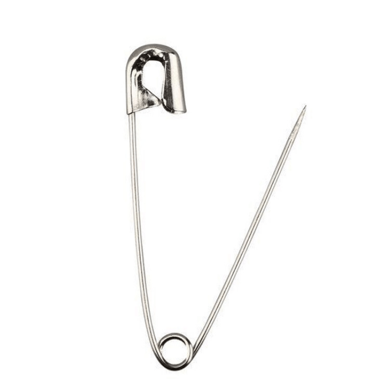 50pcs Strong Safety Pins, Heavy Duty Safety Pins, Strong Nickel Plated  Safety Pin For Blan
