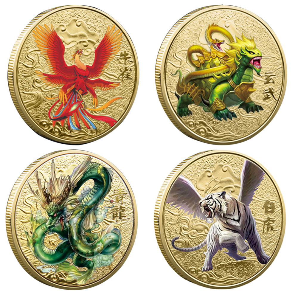 Pièce de Tai Chi Dragon Traditionnelle Chinoise, Pièce de collection de  badges commémoratifs pour la bonne chance