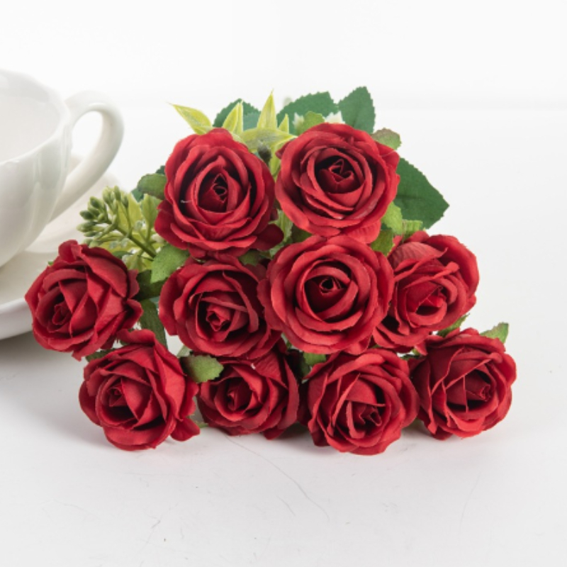 Elegant Artificial Silk Roses For Diy Wedding And Party - Temu