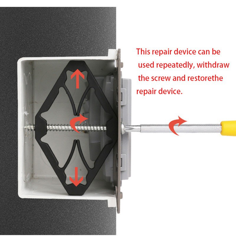 Reparador Tomacorrientes Conmutados 2 Piezas, Reparador Enchufes Pared,  Herramienta Reparación Cajas Interruptores, Reparador Cajas Conexiones,  Reparador Casetes Reparación Cajas Eléctricas - Herramientas Hogar - Temu  Mexico
