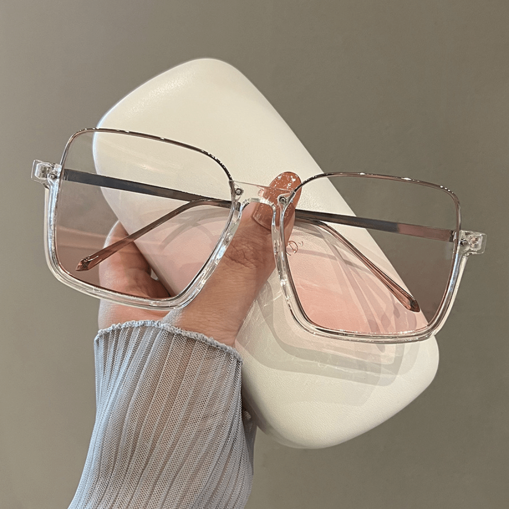 Men Square Frame Fashion Glasses
