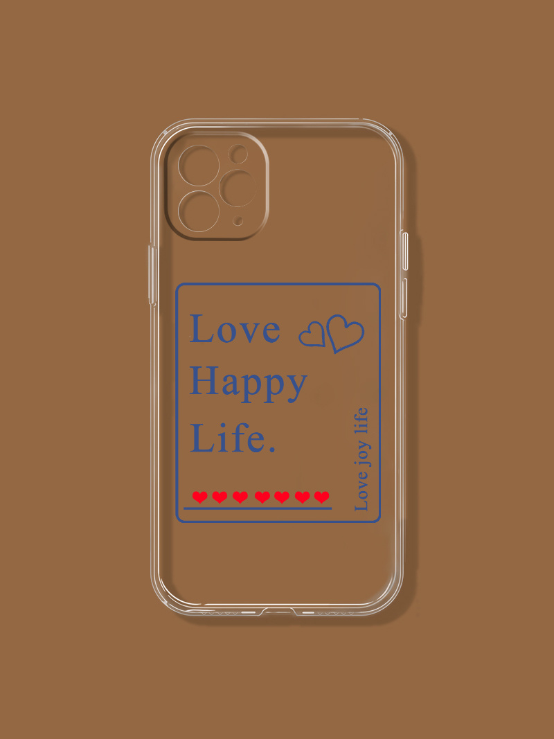 Etui na telefon Love Happy Life z nadrukiem graficznym do - Temu Poland