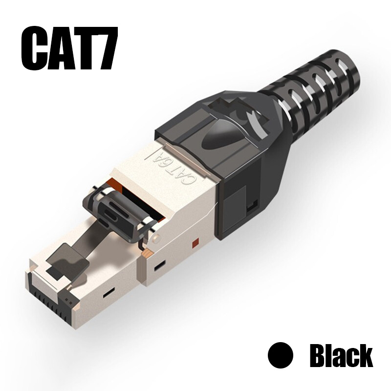 LEENUE Cat7 RJ45 Connectors Pass Through Cat6A Shielded Ethernet Conne