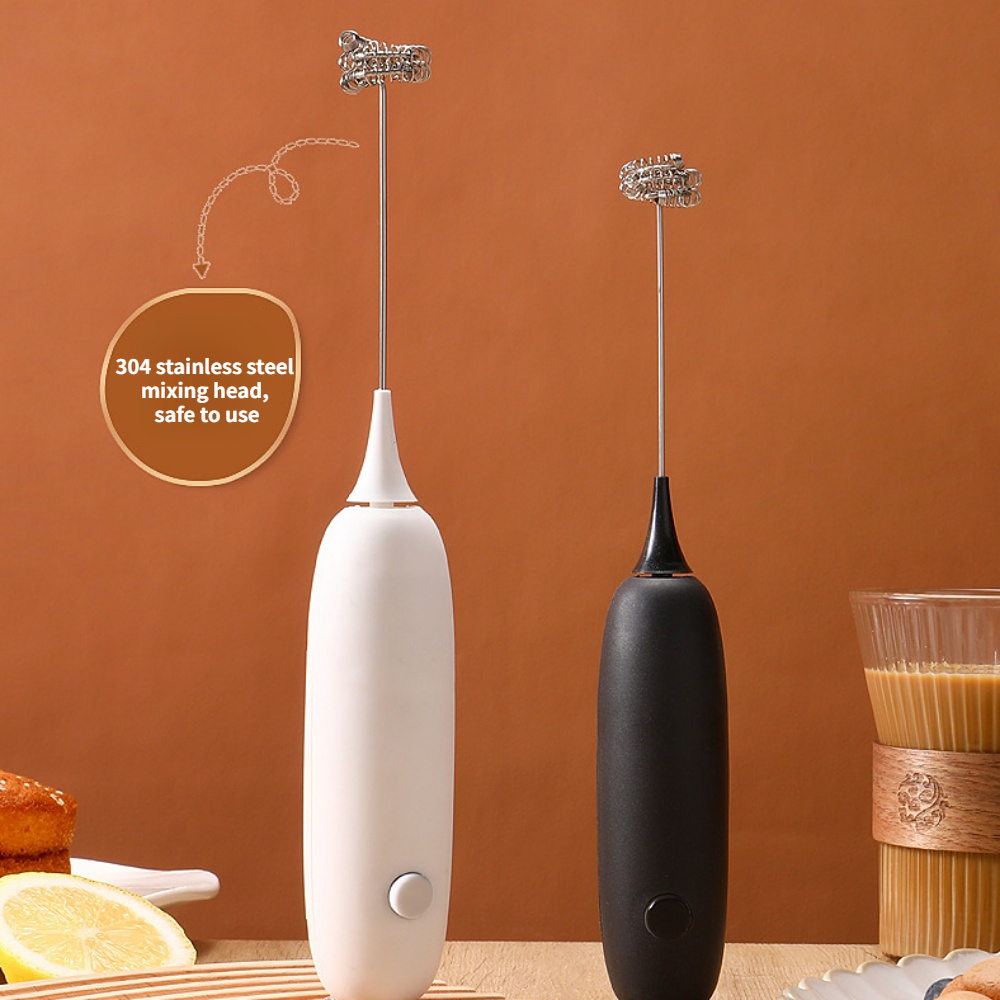 Whisk Drink Frother Beater Handheld Coffee Coffee Creamer Whisk Milk  Electric Mixer Maker Battery Frothy Foamer Egg Kitchen
