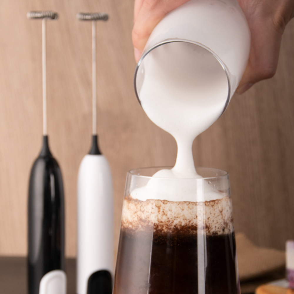 Electric Milk Frother Kitchen Drink Foamer Whisk Mixer Stirrer Coffee  Cappuccino Creamer Whisk Frothy Blend Whisker Egg Beater(the Battery Is Not  Included In The Package) - Temu United Arab Emirates