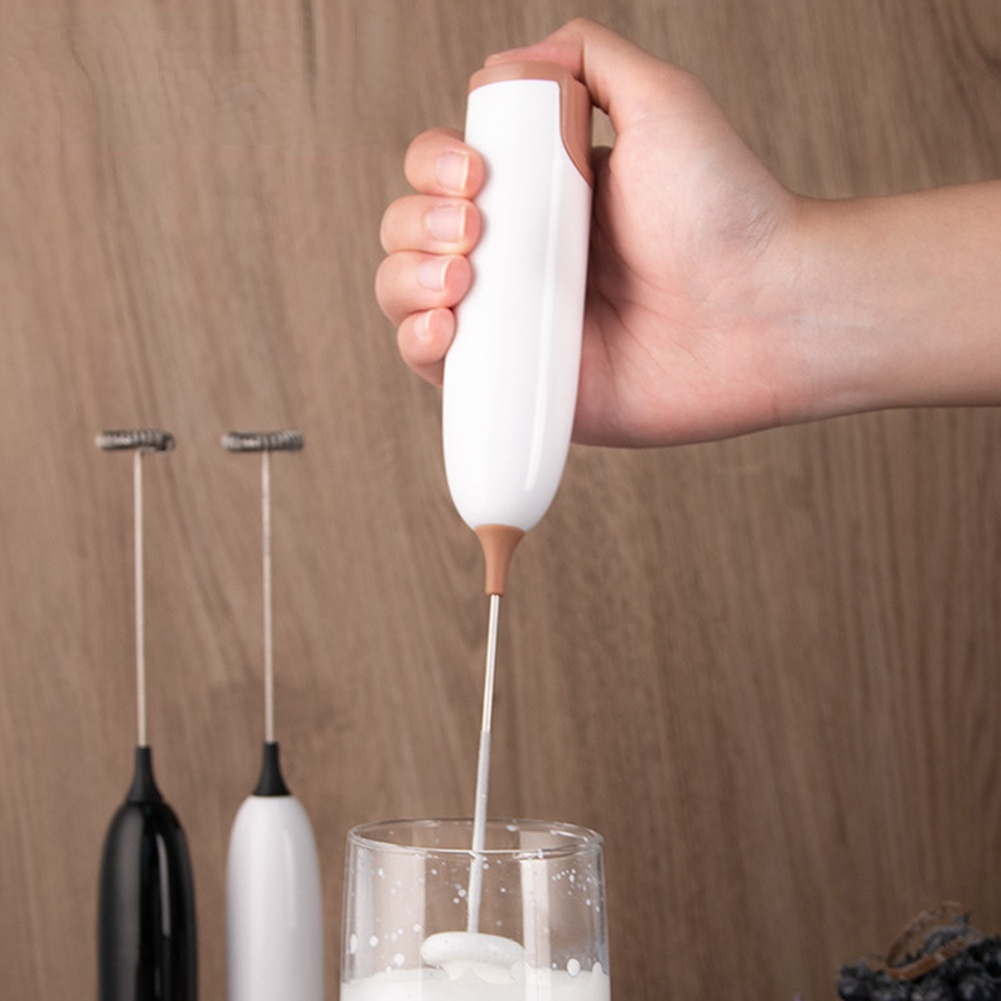 Electric Egg Beater Milk Drink Coffee Whisk Mixer Shaker Foamer Mini Handle  Stirrer Practical