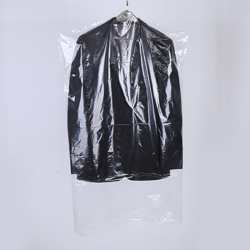 Paquete de 100 bolsas de ropa transparentes para ropa a prueba de polvo,  para colgar ropa, traje, chaqueta, cubierta para tintorería, almacenamiento