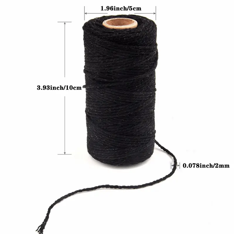 109yards Width Two Strands Macrame Cord Cotton Rope String - Temu Canada