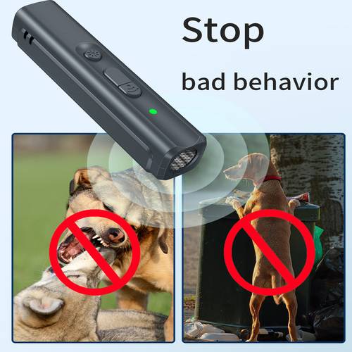 rechargeable ultrasonic dog bark control device safe and effective deterrent for excessive barking