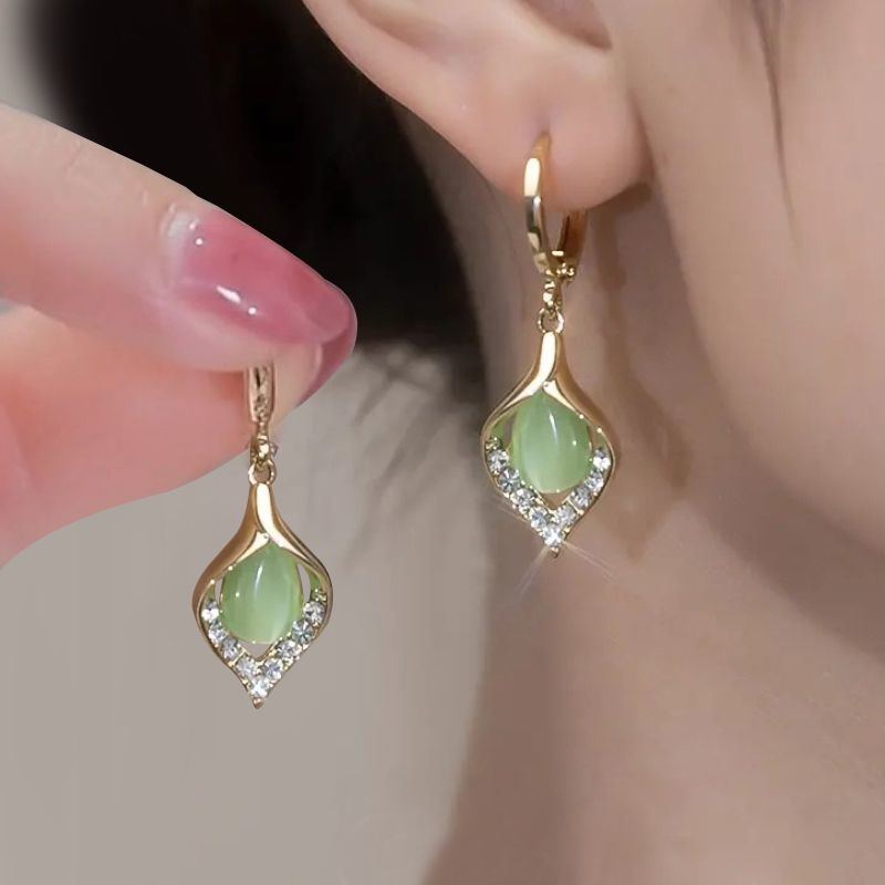 Fashion Trend Letter Earrings For WomenSimple Personality Golden
