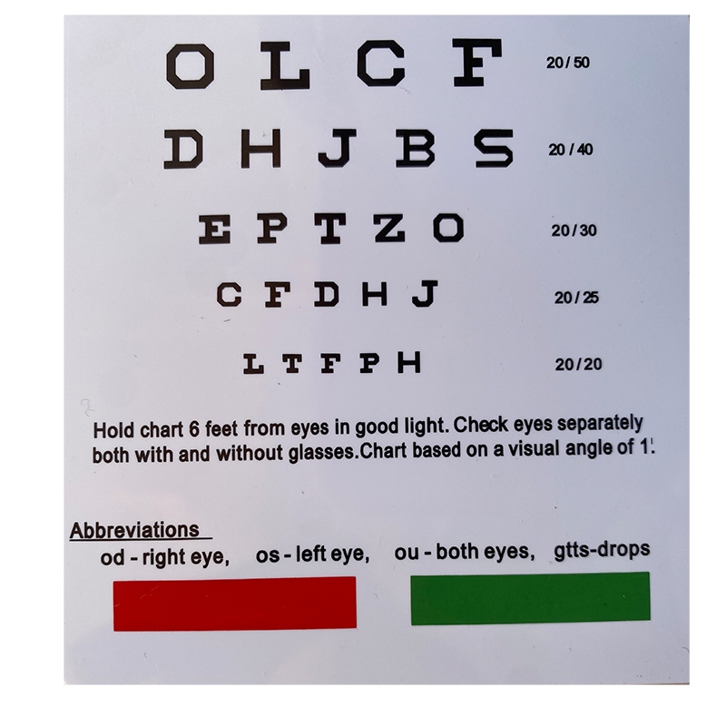 Optician Eye Chart: Perfect For Eye Exams Near Vision - Temu