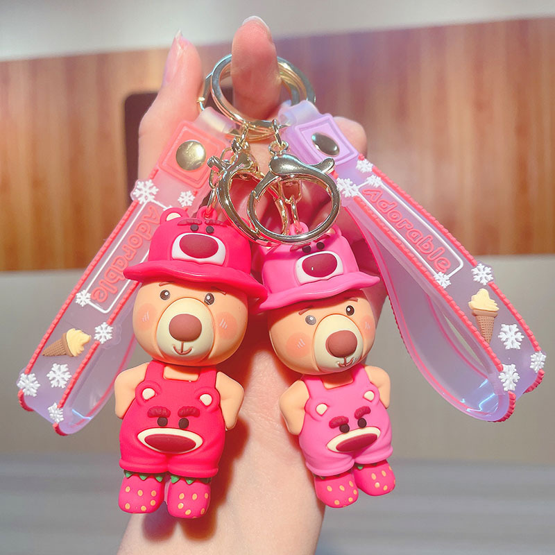 Love Heart Rabbit Bunny Keychain Cute Cartoon Animal Keyring Valentine's  Day Couple Pendant Ornaments - Temu