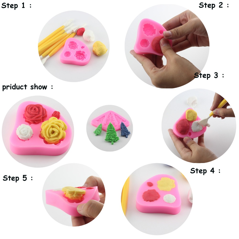 Joinor 3D Bamboo Silicone Mold Cake Border Fondant Molds DIY Sugarcraft  Cake Decorating Tools Candy Chocolate Gumpaste Moulds : Amazon.in: Home &  Kitchen