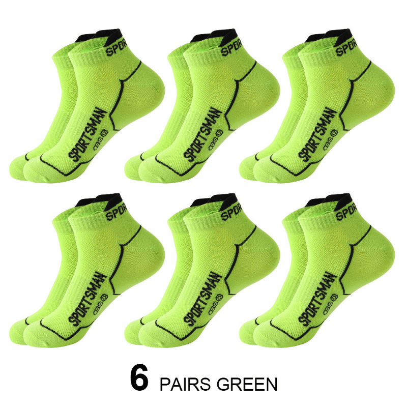 Men's Lime-Guac Breathable Cotton Socks - overdriveshoes