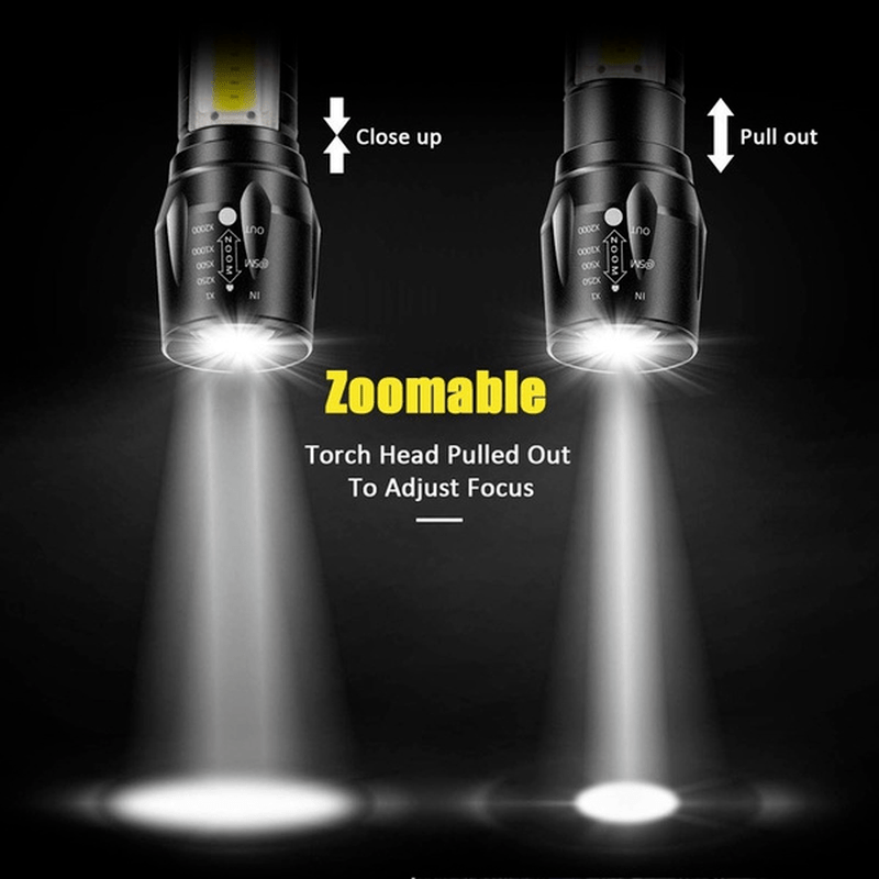 1 Linterna Led Recargable Alta Potencia Mini Linterna Zoom - Temu